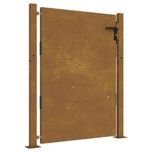 vidaXL Portail de jardin 105x155 cm acier corten