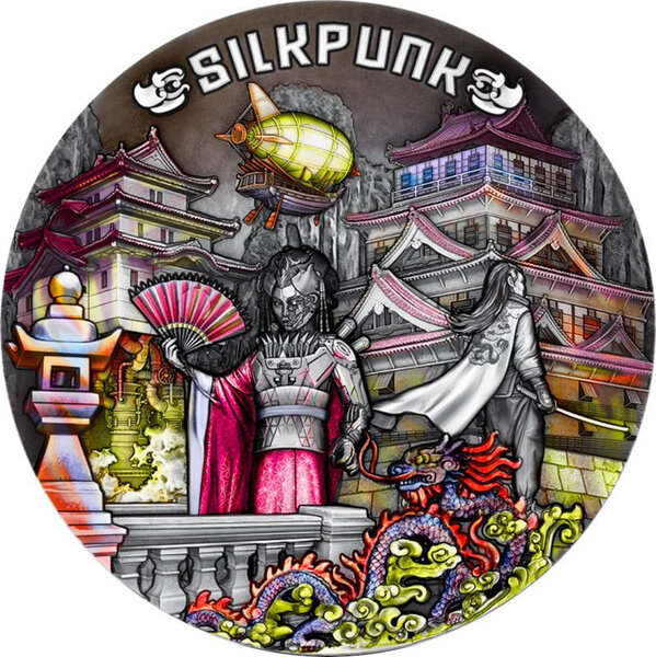 Pièce de monnaie en Argent 5 Dollars g 62.2 (2 oz) Millésime 2022 The Punk Universe SILKPUNK