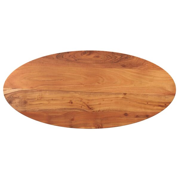 vidaXL Dessus de table 100x40x2 5 cm ovale bois massif d'acacia