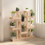 vidaXL Support à plantes 104 5x25x109 5 cm Bois massif de pin