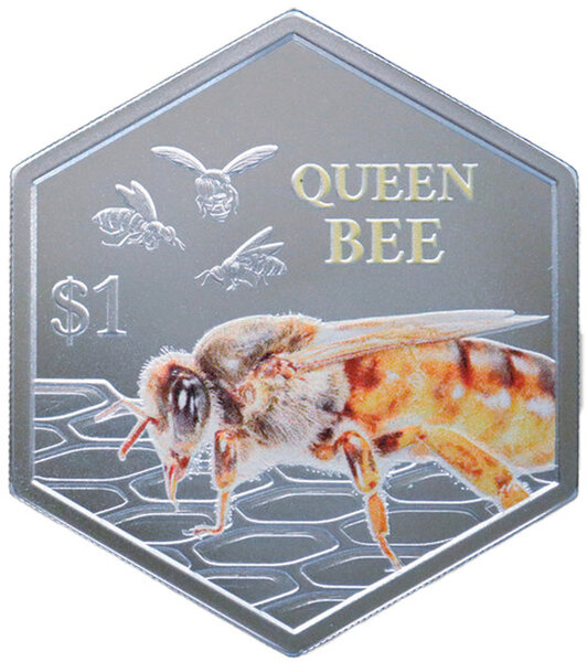 Monnaie QUEEN BEE 1 Oz Argent 1$ New Zealand 2026