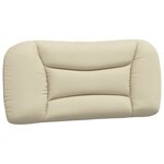 vidaXL Cadre de lit avec tête de lit Crème 80x200 cm Tissu