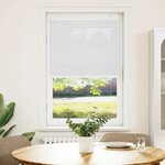 vidaXL Store plissé blanc 75x150 cm largeur du tissu 74 4 cm polyester