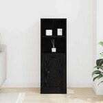 vidaXL Highboard Chêne noir 36 x 35 5 x 103 5 cm Bois d'ingénierie