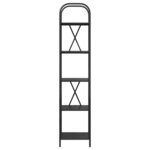 vidaXL Étagère Chêne noir 40 x 30 x 183 cm Bois d'ingénierie