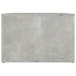 vidaXL Table de chevet Gris béton 57x55x36 cm Bois d'ingénierie