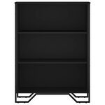 vidaXL Bibliothèque noir 80x31x106 cm bois d'ingénierie