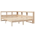 vidaXL Lit bibliothèque sans matelas 140x190 cm bois de pin massif