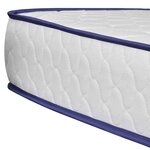 vidaXL Lit avec matelas à mémoire de forme Gris Similicuir 140x200 cm