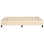 vidaXL Cadre de lit Crème 180 x 200 cm Tissu