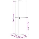 vidaXL Buffet haut chêne sonoma 45x42 5x185 cm bois d'ingénierie