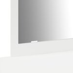 vidaXL Table de maquillage murale blanche 100x40x70 cm