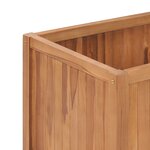 vidaXL Lit surélevé de jardin 150x50x70 cm Bois de teck solide