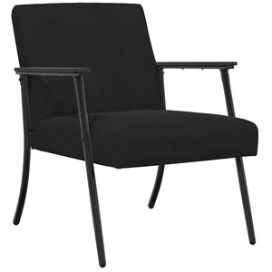 vidaXL fauteuil Noir 59 x 75 x 78 cm Velours