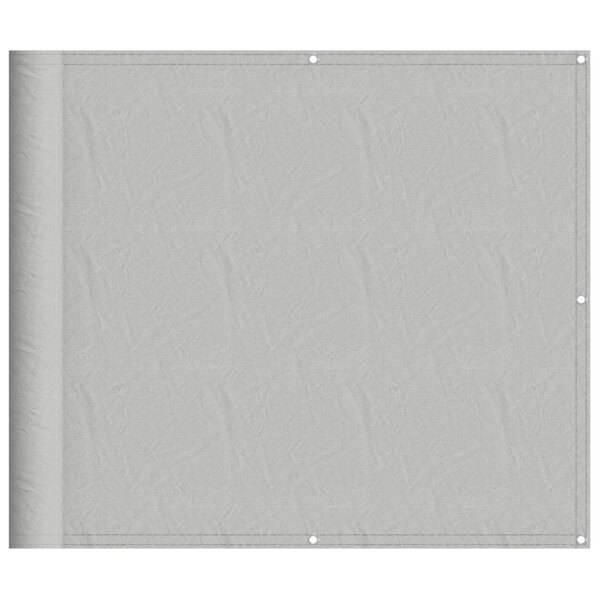 vidaXL Écran de balcon gris clair 90x800 cm 100  polyester oxford