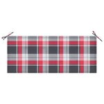 vidaXL Banc de jardin empilable et coussin 128 5cm Bois de teck massif