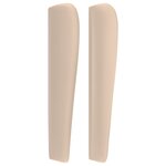 vidaXL Tête de lit avec oreilles Cappuccino 183x23x118/128 cm