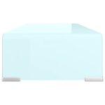 vidaXL Meuble TV/Support pour moniteur 60x25x11 cm verre vert