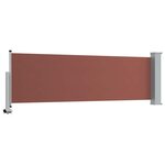 vidaXL Auvent latéral rétractable de patio 80x300 cm Marron