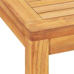 vidaXL Ensemble à manger de jardin 5Pièces Bois de teck massif