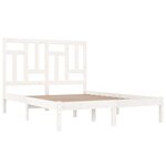 vidaXL Cadre de lit Blanc Bois de pin massif 140x200 cm