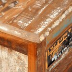 vidaXL Placard vintage avec 3 tiroirs 3 portes Bois massif récupéré