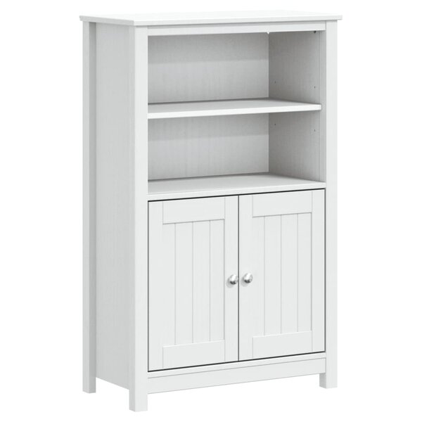 vidaXL Armoire de salle de bain BERG blanc 69 5x34x110 cm pin massif