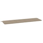 vidaXL Coussin de banc de jardin taupe 180x50x4 cm tissu oxford