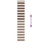 vidaXL Store zèbre marron 40x200 cm largeur du tissu 35 9 cm polyester