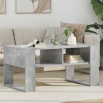 vidaXL Table basse Gris béton 92 x 53 x 45 cm Bois d'ingénierie