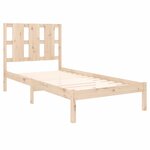 vidaXL Cadre de lit Bois de pin massif 90x200 cm