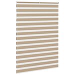 vidaXL Store zèbre marron sable largeur du tissu 155 9cm polyester