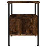 vidaXL Tables de chevet 2 Pièces chêne fumé 34x36x50 cm bois ingénierie