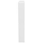 vidaXL Supports d'étagères pour lavabo 2 Pièces blanc trapèze acier