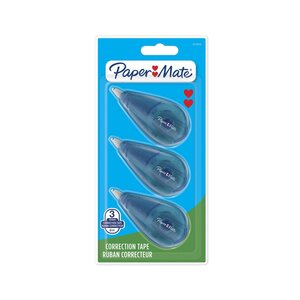 Roller de correction Mini 5mm x 6m Bleu marine translucide - Blister de 3 (paquet 3 unités)