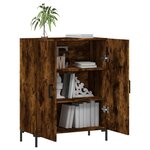 vidaXL Buffet chêne fumé 69 5x34x90 cm bois d'ingénierie