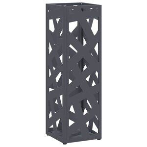 vidaXL Porte-parapluie Anthracite 15 5 x 15 5 x 49 cm Acier