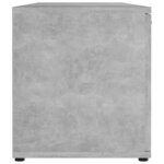 vidaXL Meuble TV Gris béton 120x34x37 cm Bois d’ingénierie