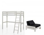 Lit mezzanine avec fauteuil Pino