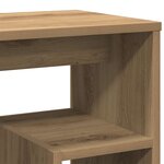 vidaXL Table de chevet chêne artisanal 40x30x40 cm bois d'ingénierie