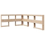vidaXL Lit bibliothèque sans matelas 160x200 cm bois massif de pin