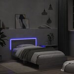 vidaXL Cadre de lit sans matelas avec lumières LED 100x200 cm