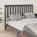 vidaXL Tête de lit Gris 166x6x101 cm Bois massif de pin