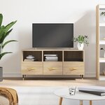 vidaXL Meuble TV chêne sonoma 102x36x50 cm bois d'ingénierie