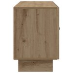 vidaXL Meuble TV 99 x 34 5 x 50 cm Chêne artisanal Bois d'ingénierie