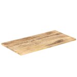 vidaXL Dessus de table bois de manguier solide 25-27 mm 100x60 cm