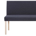 Banc banquette 139 5 cm gris foncé polyester 02_0010894