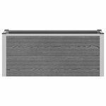vidaXL Jardinière surélevée Gris 100 x 30 x 22 cm WPC et Aluminium