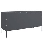 vidaXL Meuble TV anthracite 100 5x39x50 5 cm acier