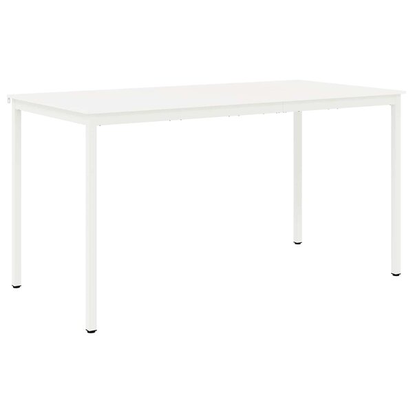 vidaXL Table de bar Blanc 110 x 55 x 105 cm Bois de pin massif
